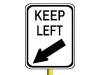 keep left sign