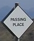Sign of passing place