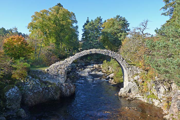Old Packhorse Bridge in Carrbridge
