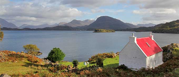 Cottage at Upper Loch Torridon near Shieldaig