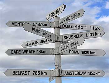 The Sign at Sango Sands Durness