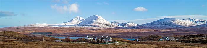 Winter in Scotland - Snow on the Paps of Jura