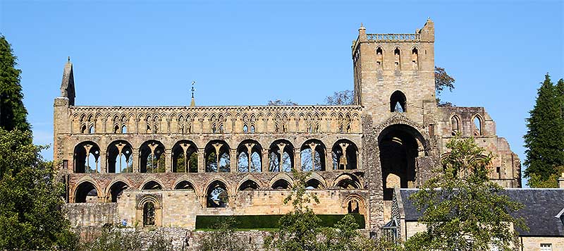Jedburgh Abbey in the Town of Jedburgh