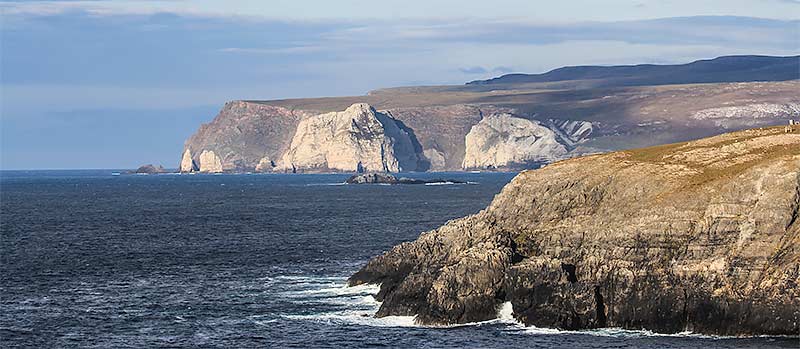 Rugged north coast of Scotland