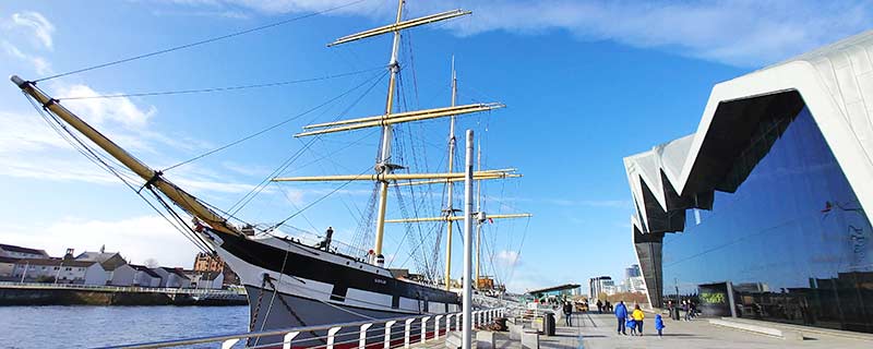 Glasgow Riverside Museum and Tall Ship Glenlee