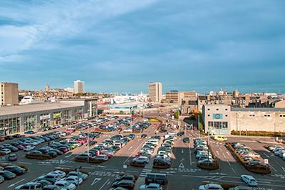 View from roof Union Square Parking
