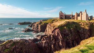 Slains Castle Coastal Route Aberdeenshire